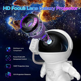 Astronaut Starry Sky Projector - Galaxy Nebula Night Light for Bedroom & Playroom