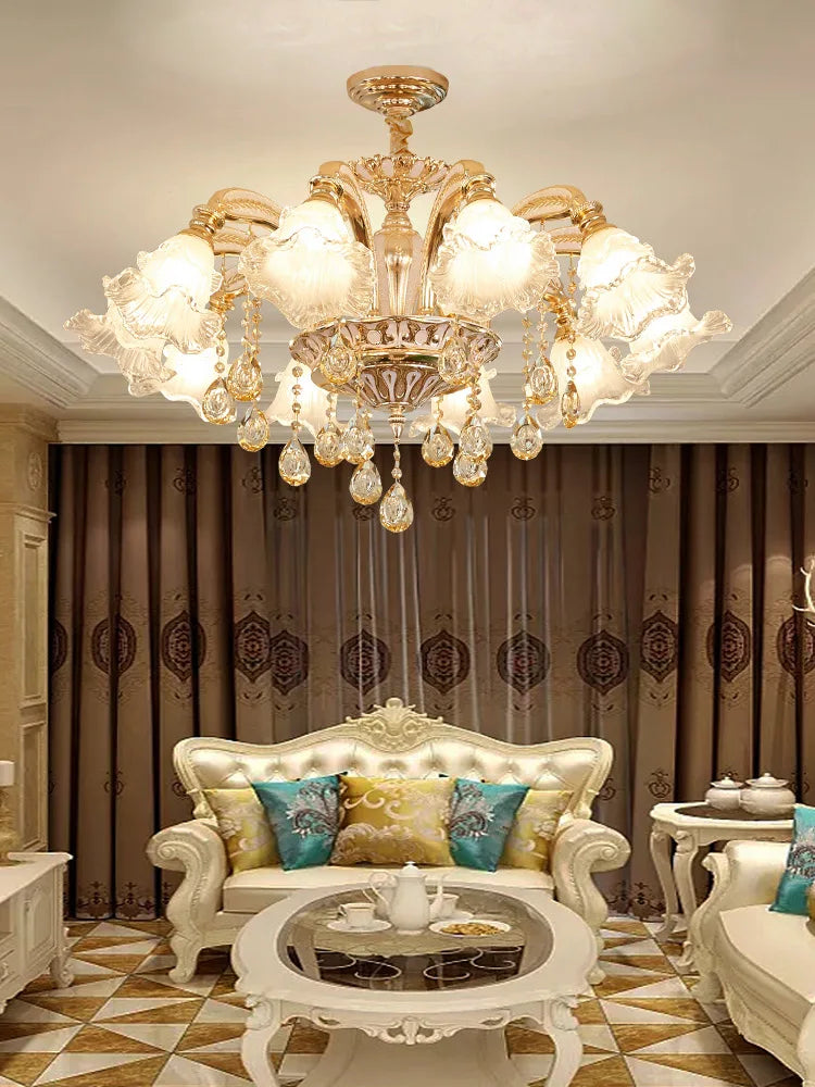 Nordic Modern Luxury Ceiling Chandelier Lighting 2025 Lustre Living Room Hotel Villa Lobby Crystal Hanging Lamp Luminaria Lights