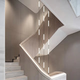 Long Chandelier Staircase Lamp Designer Modern Living Room Chandelier Nordic Indoor Villa Hall Long Line Penthouse Pendant Lamp