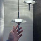 Crystal UFO Chandelier Pendant Lamp Bedside Pendant Light Entryway Hallway Background Wall Ambient Light Entrance Decoration