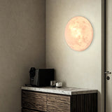Creative 3D Printing Moon Wall Lamps Modern Living Room Background Wall Decoration Hallway Aisle Stair Bedroom Bedside Wall Lamp
