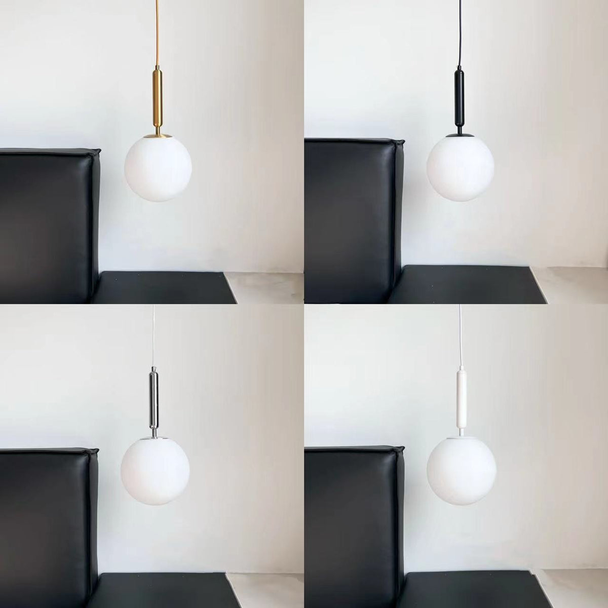 Modern Glass Ball Led Pendant Lamp Fixtures Bedside Gold Indoor Kitchen Hanging Lights Luminaire Dining Room Lighting Decoration