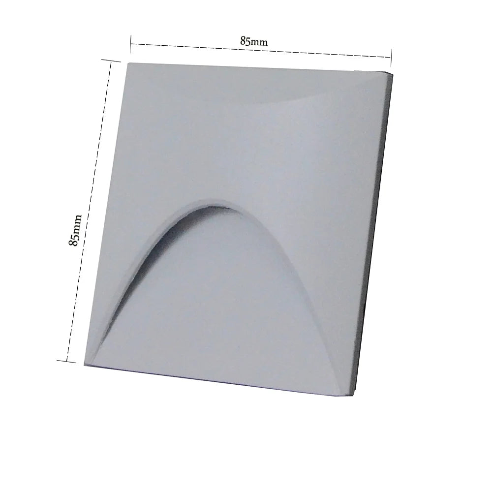 Outdoor Led Stair&amp;Step Light 3W Waterproof Recessed Wall Corner Lamp For Home Landscape Pathway Stairway Garden Yard Footlight