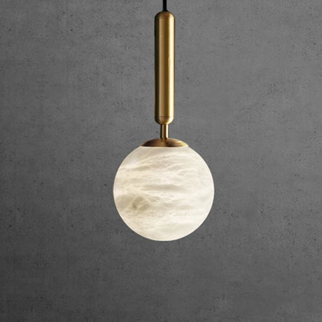 Spain Natural Marble Hanging Lamp Dining Desk Luxury Golden Decors Bedroom Bedhead Pendant Lamp Hotel Restaurant Bar Droplight