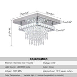 Modern Ceiling Light Led Crystal Chandelier Living Room Bedroom Lustre Aisle Luminaire Home Decor Pendant Lamp Hanging Fixture
