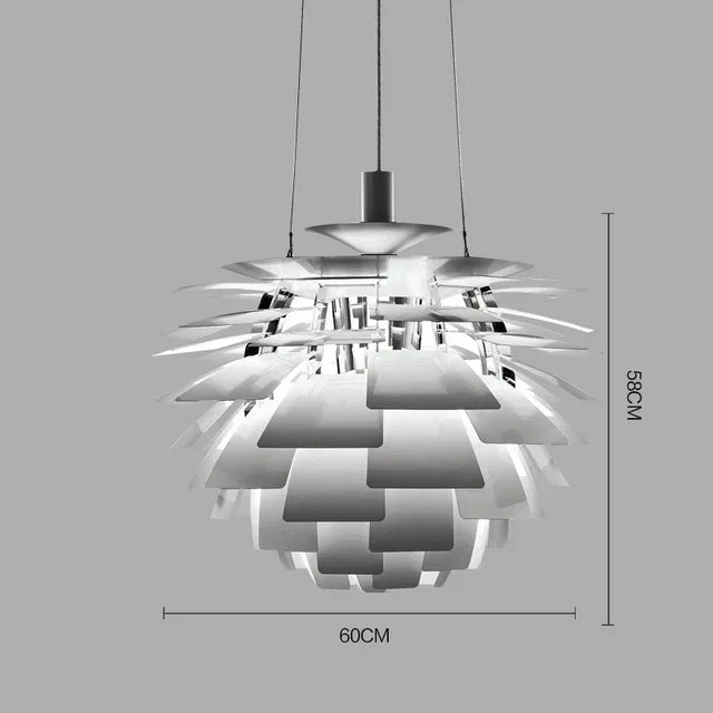 Nordic Designer Postmodern Simple Chiba Chandeliers Living Room Dining Room Creative Aluminum Pendant Light Home Decoration LED
