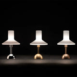 Modern Glass Hat Table Lamp Bedroom Bedside Living Room Study Office Hotel Designer Creativity Touch Charging Night Desk Lights