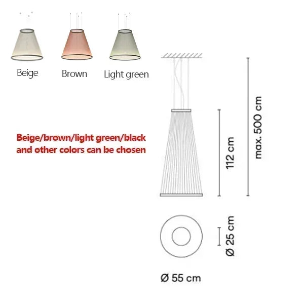 Nordic Lamp Designer Spanish Tassel Circle Chandelier Luxury Pendant Lamp Restaurant Villa Living Room Staircase Home Decor LED
