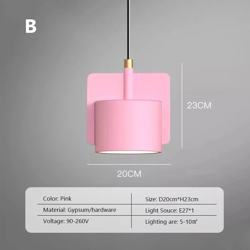 Retro Wabi-sabi Cement Gypsum Pendant Lights LED E27 Modern Light Fixtures Bedroom Kitchen Dining Room Bar Cafe&#39;s Restaurant