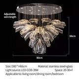 Italian Creative Petal Glass Pendant Lamp Modern Chandelier For Living Room BedroomKitchen Luxury Home Decor Lustre Hanging Lamp