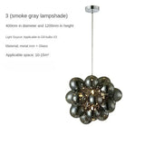Nordic Balloon Bubble Lighting Boy Children's Bedroom Chandelier Living Room Model Restaurant Creative Ash Glass Lamp