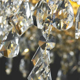 2025 Modern LED Clear Crystal Ceiling Chandeliers Luxury Living Dining Room Pendant Lamps Circle Hanging Light Lustre Home Decor