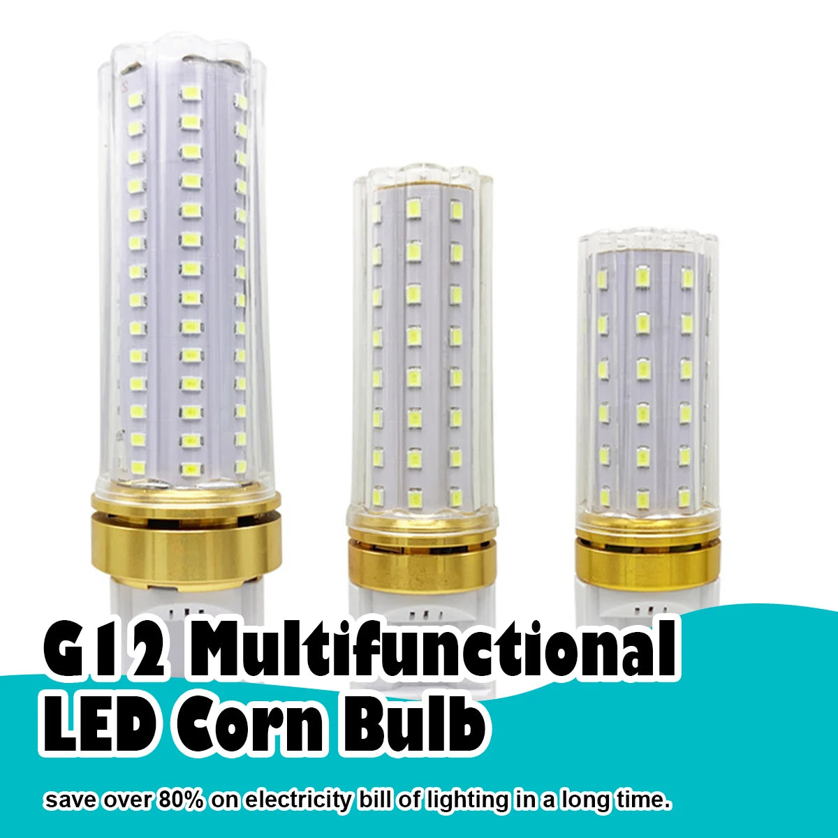 G12 Led Corn Light Bulbs Candle Bulb 15W 20W Cold Warm White 220V 240V 85-265V Clear Pc Shell 360 Degree Beam Angle Smd2835 Home