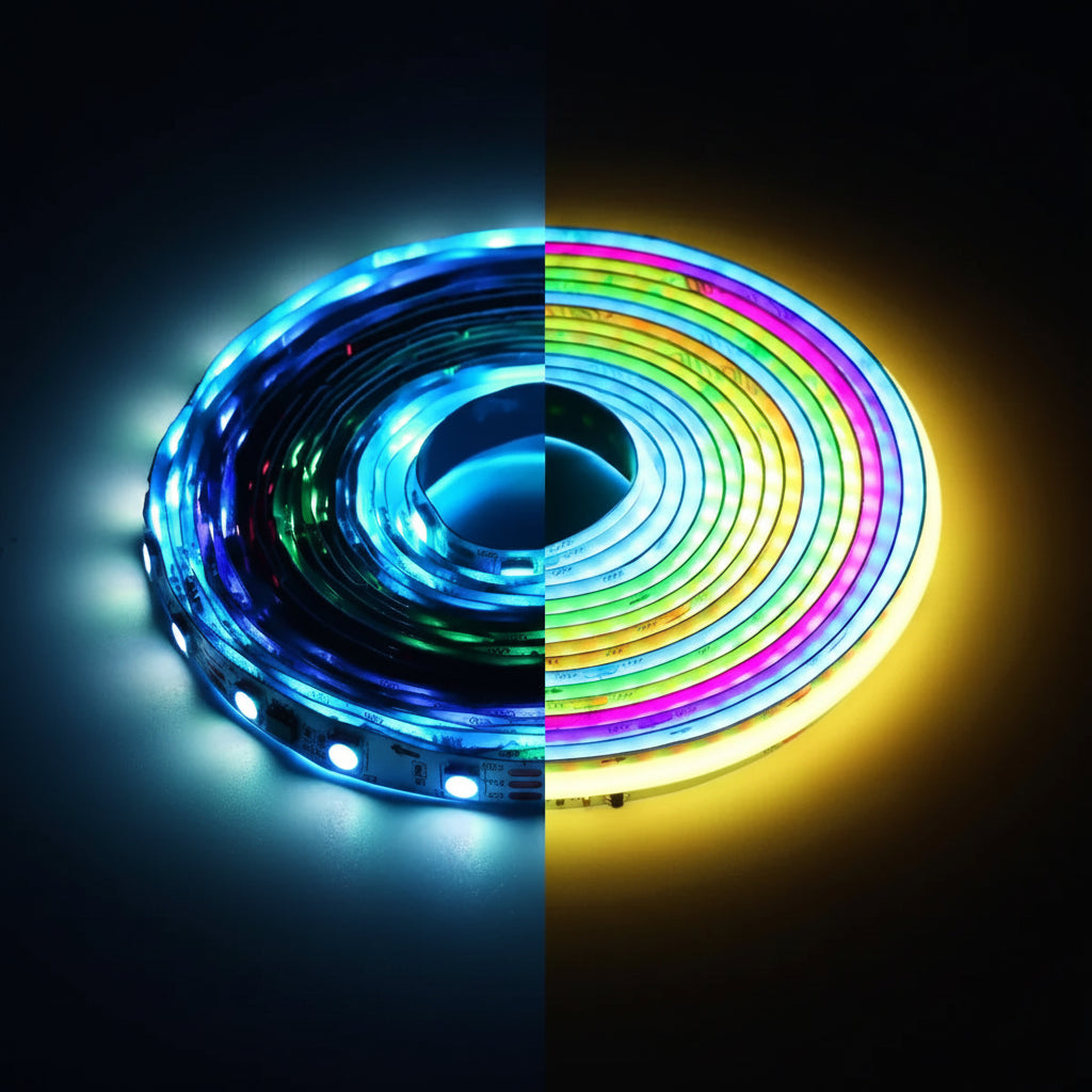 Tuya Smart Life 12V RGBIC COB LED Strip Light - WS2811 Addressable Ambient Tape