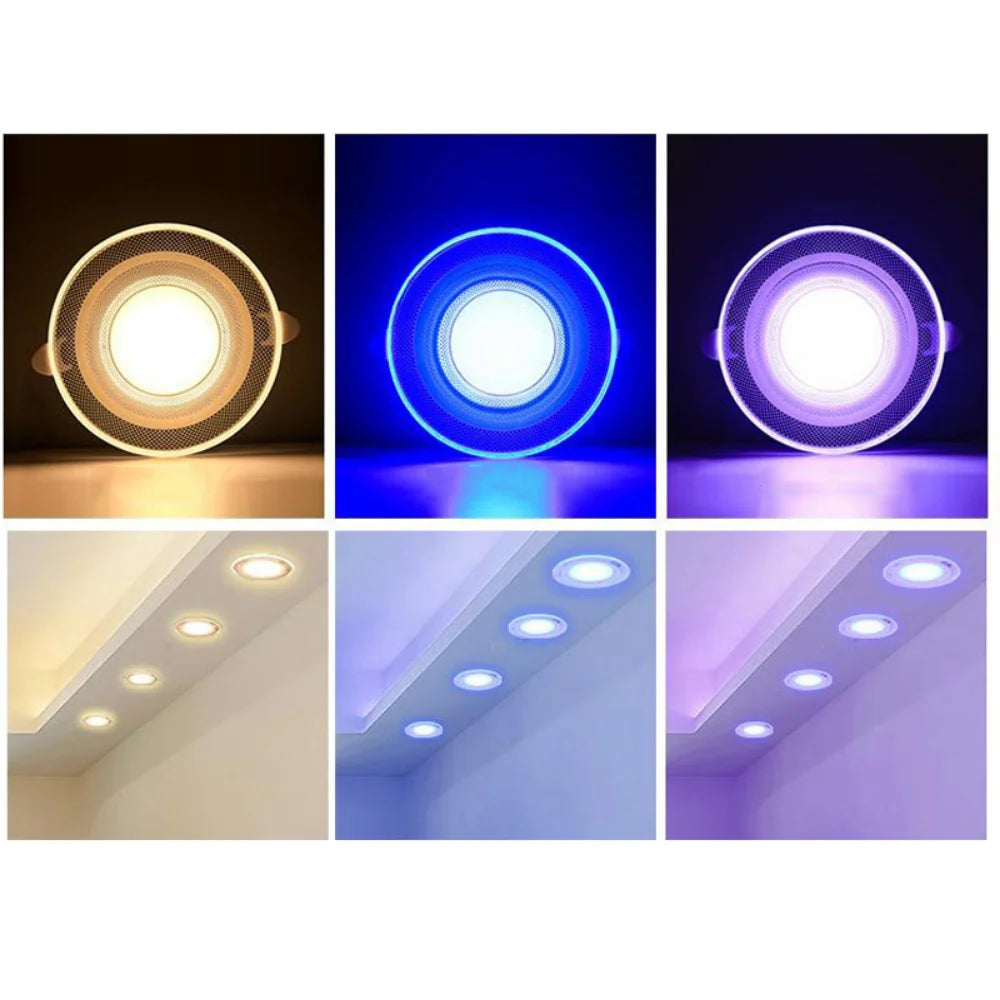 85-265V 3 Colors Dimmable Led Downlight Spot Light  Led Ceiling Lamp Indoor Ceiling Light Recessed Down lamp Home Lighting