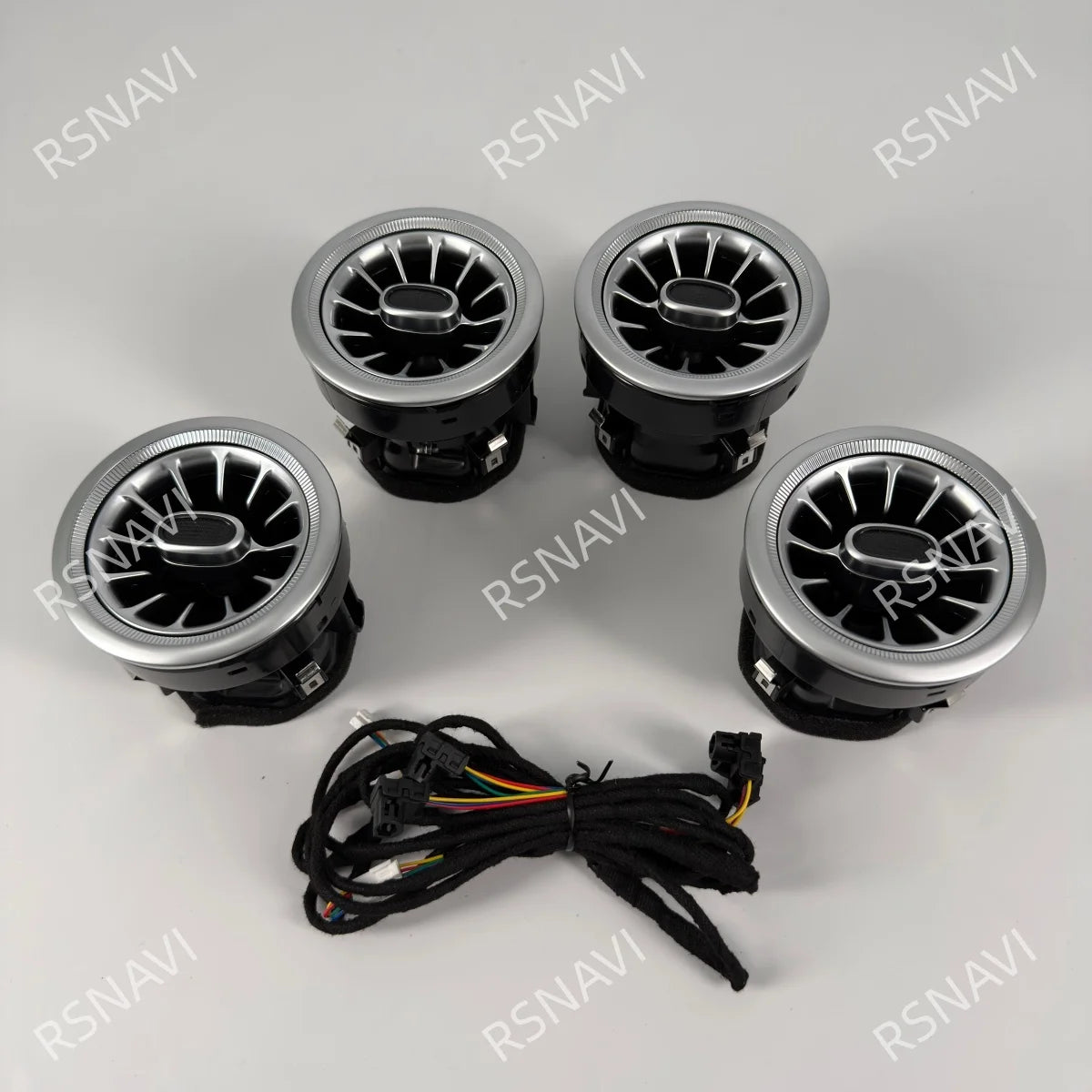 3/64 Colour LED Air Vents Ambient Light For Mercedes Benz V-Class W447 V260 2016-2023 Turbine Outlet Nozzle Active Ambient Light