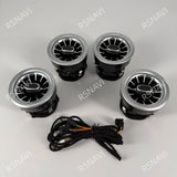 3/64 Colour LED Air Vents Ambient Light For Mercedes Benz V-Class W447 V260 2016-2023 Turbine Outlet Nozzle Active Ambient Light