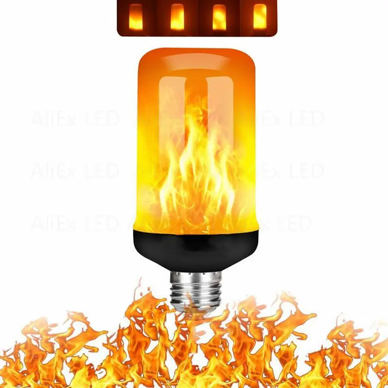 E27 E14 B22 USB LED Flame Light Bulbs 85-265V Party LED Flame Effect Light Simulation Fire Lights Bulb KTV Festival Garden Decor