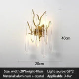 2025 Modern Gold Crystal Chandelier Living Room High Ceiling Luxury Big Lustres Aluminium Crystal Tree Branch Chandelier Lights