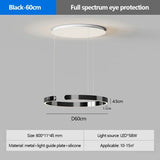 Modern Ring Pendant Lamp Remote Control Dimmable Warm White Eye Protection Led Chandelier Kitchen Island Dining Room