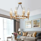 Post Modern Luxury Led Gold Lustre Glass Chandelier Room Decor Pendant Lamp Living Dining Bedroom villa Indoor Lighting Fixtures