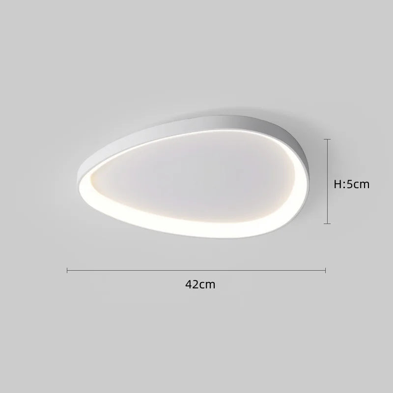 Nordic Minimalist LED Ceiling Light - Dimmable Chandelier for Living Room
