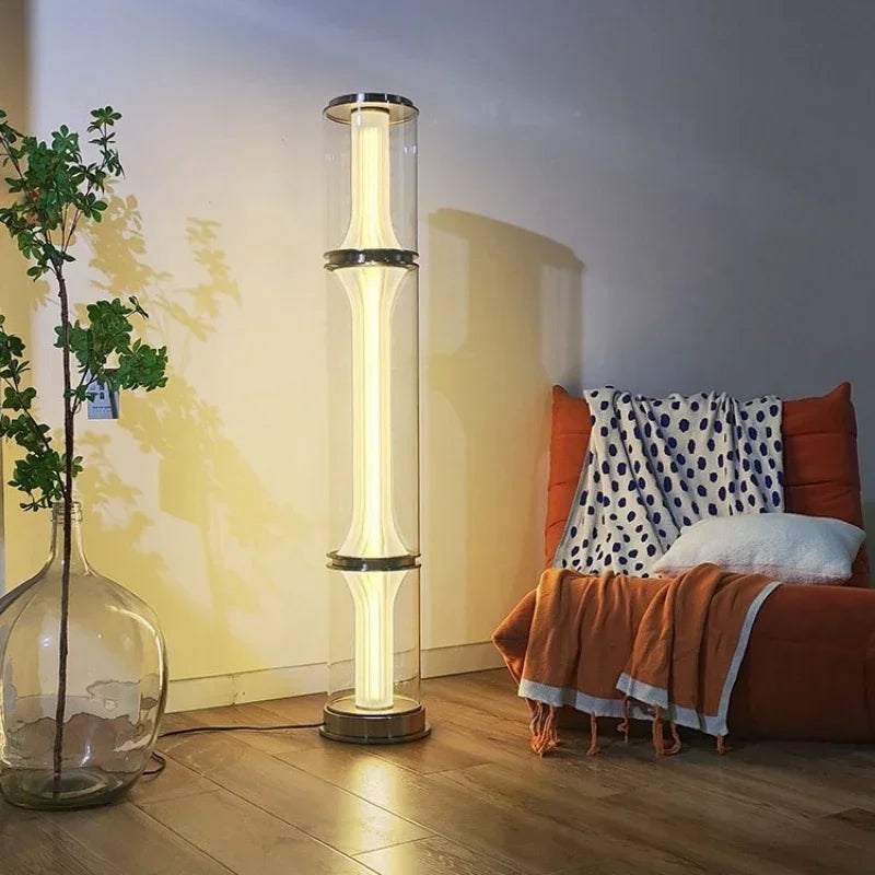 New Designer Sofa Glass Floor Lamp Living Room Bedroom Bedside Table Light Restaurant Long Chandelier Art Decor Lighting Fixture