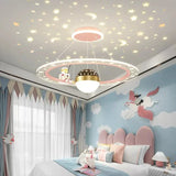 Children's Room Pendant Lamp Creative Cartoon Astronaut Starry Sky Boy Girls Bedroom Chandelier Modern Restaurant Lighting Decor