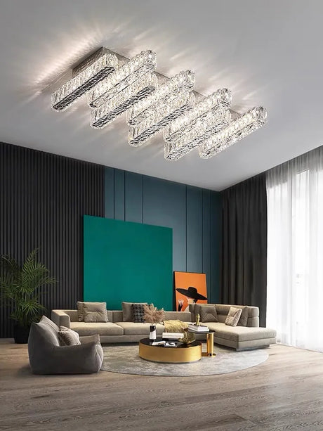 Modern Foyer Luxury 3 Dimmable Ceiling Chandelier Light Lustre K9 Crystal Liner Ceiling Lamp Indoor Lighting Decors Led Luminaire