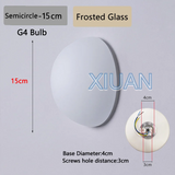 New Concealed Base Glass Wall Lamps French Bauhaus Milky White Round Ball Wall Light for Bedside Living Room Bathroom Mirror Dec