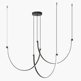 Living Room Chandelier Nordic All Copper New Post-Modern Long Chandelier Full Spectrum Eye Protection Designer Lighting Lamps