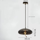 Modern Minimalist Glass LED Chandelier - Creative Pendant for Living & Kitchen