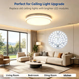 AC 220V–240V LED Ceiling Light Board Replacement (12W–50W) - Circular SMD LED PCB Module Plate for Round Lamp Repairs