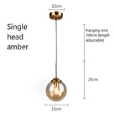 Nordic Modern Glass Pendant Lights LED Hanging Lamp for Kitchen Dining Room Bedroom Nordic Pendant Lamps Home Lighting Fixtures