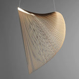 Modern Minimalist Wabi-Sabi Style Wooden Pendant Light Suitable Living Room Bedroom Dining Room Nordic Designer Decorative Lamp
