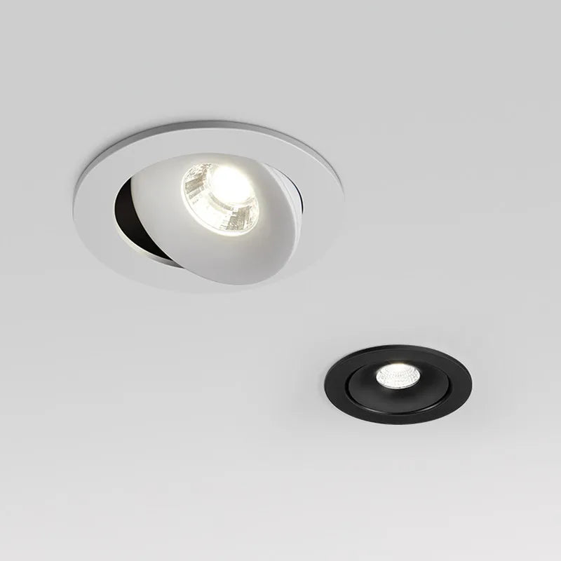 New Style Embedded Dimmable LED Downlights 7W 9W 12W 15W 18W 20W 360° Adjustable COB Ceiling Lamps Spot Lights AC90~260V