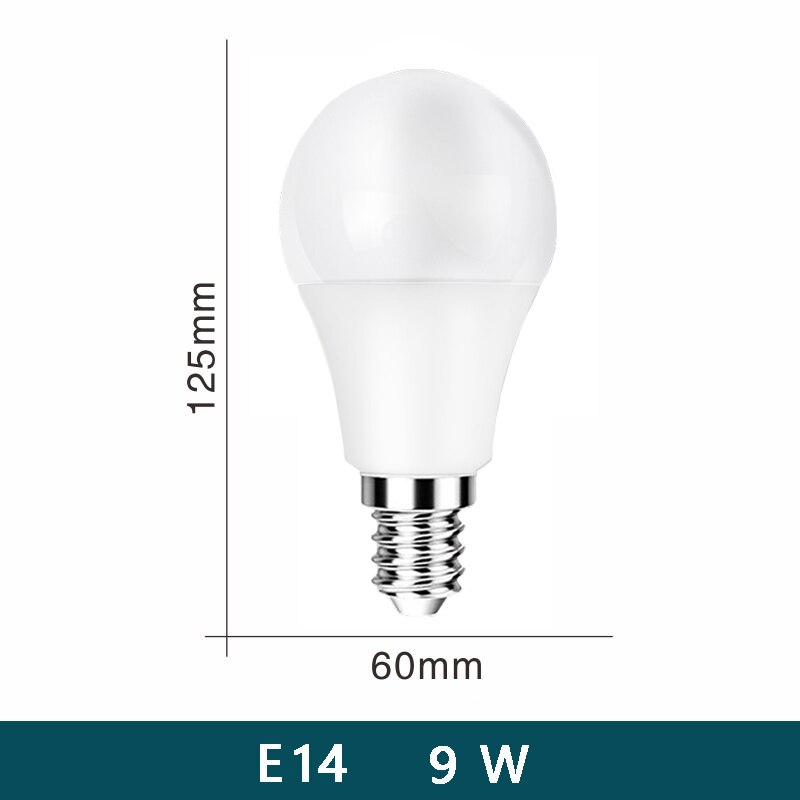 LED Bulb Lamps E27 E14 AC220V 110V 120V DC12V-85V 24 Light Bulb power 10pcs 20W 18W 15W 12W 9W 5W 3W Lampada Living Room Home LED