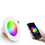 Intelligent 10W RGB LED Downlight (AC85-265V) - Smart Recessed Ceiling Spot Lamp for Bedroom, Living Room & Office