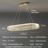 Modern Luxury Crystal Pendant Lights Home Dining Room Bar LED Lighting Lustre Decoration Indoor Ceiling Chandelier Lamp Fixtures