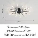 Modern Rotating Pen Tip LED Ceiling Light - Creative Sculptural Art Chandelier