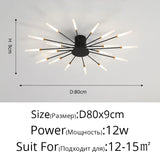 2025 New fireworks led Chandelier For Living Room Bedroom Home chandelier Modern Led Ceiling Chandelier Lamp Lighting chandelier