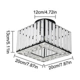 Modern Crystal Ceiling Light Flush Mount Ceiling Chandeliers Lamp LED Bedroom Corridor Entrance Lighting Fixtures E27 Gold Black