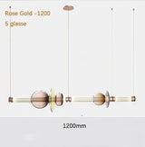 Scott Luna Chandelier Postmodern italian design lamps replica led light glass long tube lamp Bedroom Living Room bedside lamp