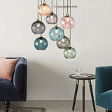 Designer  Stained Glass Chandelier For Living Room Restaurant Classical  Color Hanging Lamp Fixture Bedroom