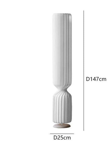Nordic pleated Floor Lamp wabi- sabi white Fabric Lamp For Living Room Bedroom Loft Decors LED corner long strip Standing Light