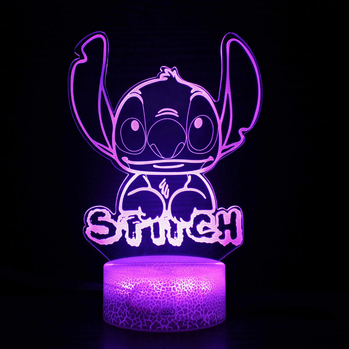 3D Illusion Stitch Night Light with Remote Control and Smart Touch Room Decor Lamp Birthday Valentine&#39;s Day Christmas Gifts