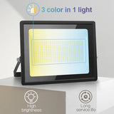 Led Floodlight 100W 80W 50W Dip Key Switch Led Spotlights For IP65 Outdoor Cold Neutral Warm White For Courtyard Garden Lighting