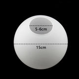 Milky White Glass Globe Lampshade Replacement (10cm–25cm) - Round Light Cover for Pendant & Table Lamps