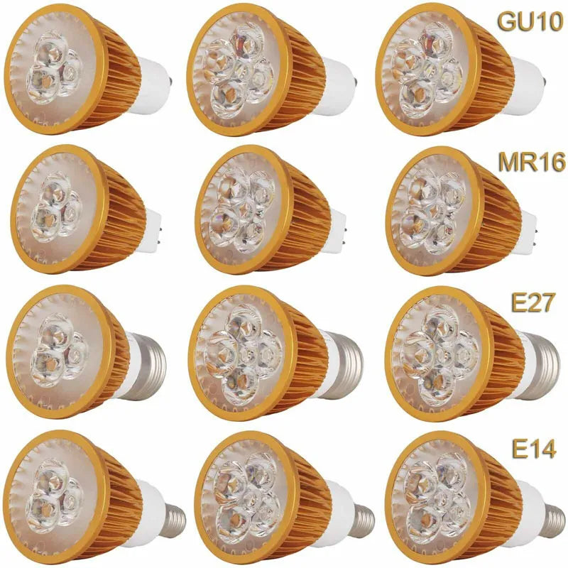 MR16 GU10 E27 E14 LED spot light lamp Dimmable LED Spotlight Bulb DC 12V 220V 110V 9W 12W 15W Lamp Warm Cool White Neutral White