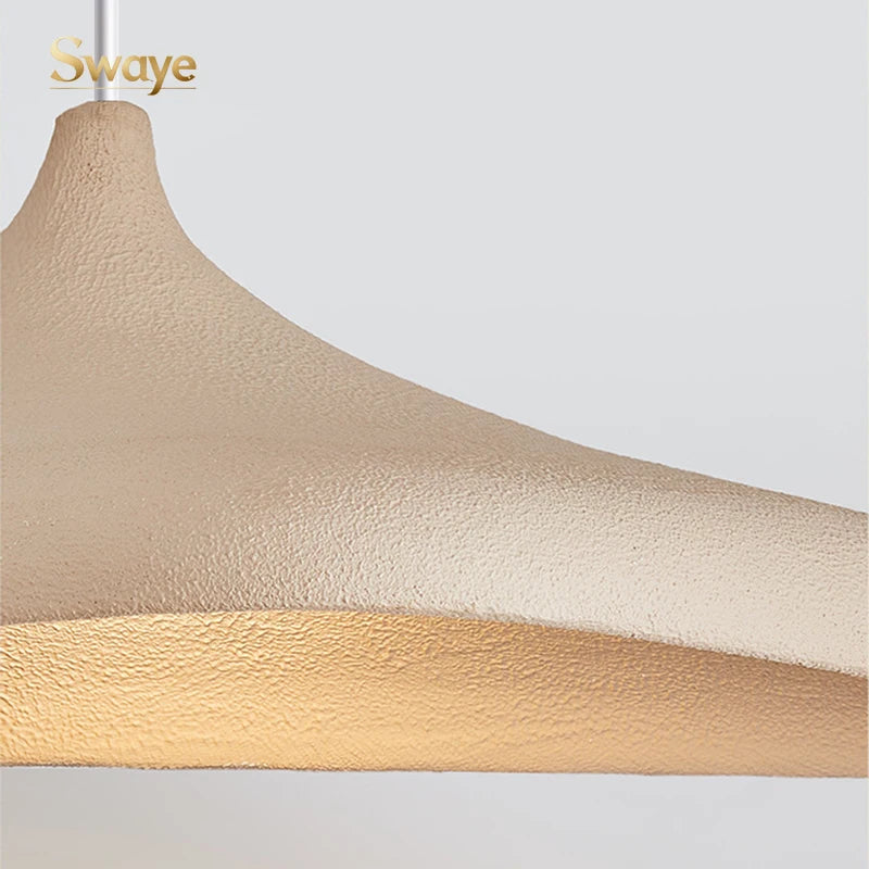 Wabi-Sabi Minimalist Stylish LED Ceiling Chandelier Lamp Design Symbol Pendant Lights Home Decoration for Bedroom Bar Background